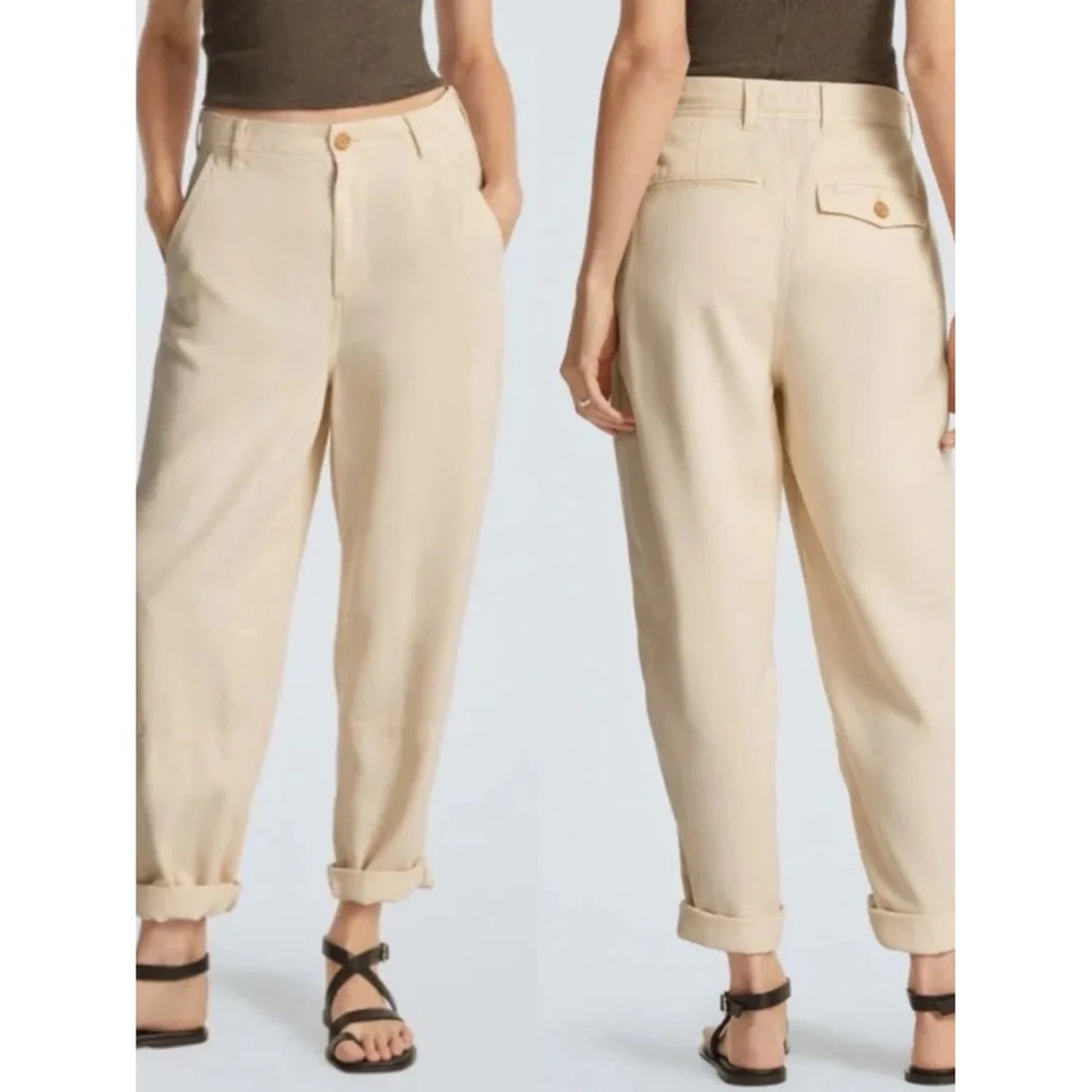 EVERLANE the chino in buttersoft color parchment size 4 Womens Classic Casual